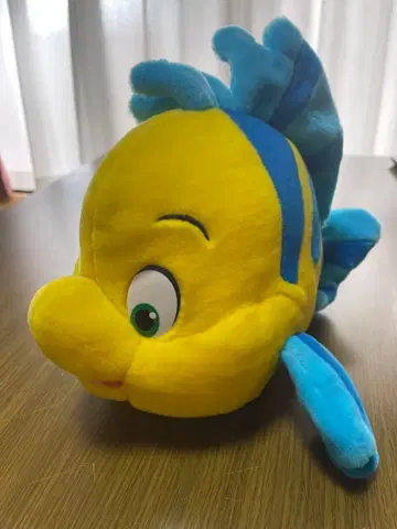 새상품급 디즈니씨 인어공주 플라운더 봉제 인형