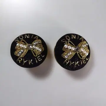 SONIA RYKIEL 리본 모티브 귀찌