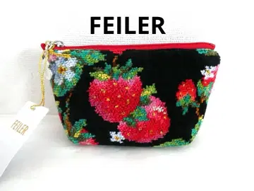 완판템 [페이러] 스트로베리 필드 블랙 파우치