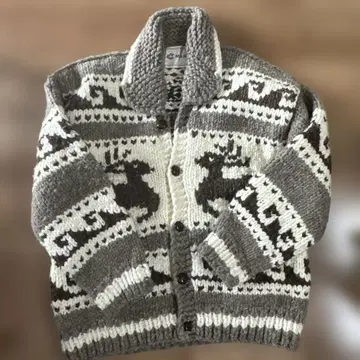 MARK 사슴 패턴 카우친 스웨터