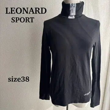 LEONARD SPORT 터틀넥 38 모노톤 패턴