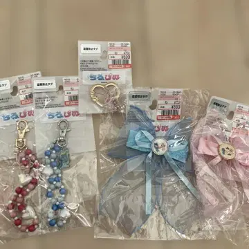 치로피노 치로루와 피노 머리끈 스트랩 브로치 세트 판매