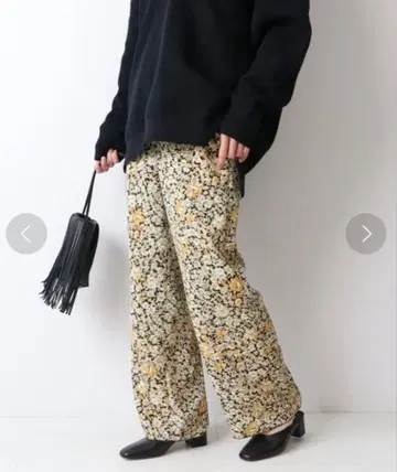 [ 새상품 ] FRAMeWORK 양류 플라워 프린트 팬츠 36