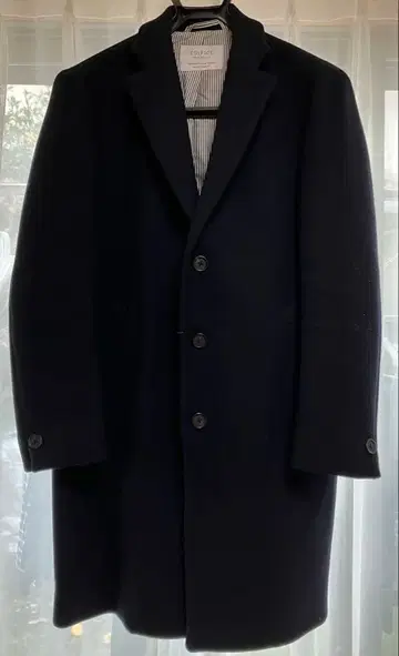 EDIFICE 에디피스 네이비 체스터 코트 다크 네이비