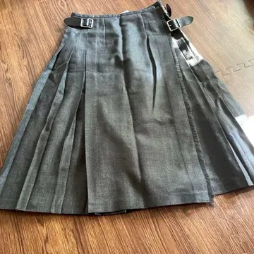 오닐 오브 더블린 랩스커트 플리츠 모 소가죽 짙은 그레이 US8