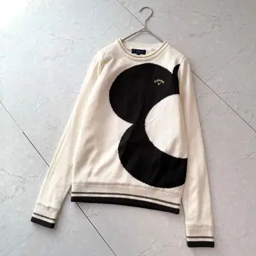 캘러웨이 골프 니트 안감 있음 S 아이보리 블랙