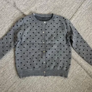도트 니트 가디건