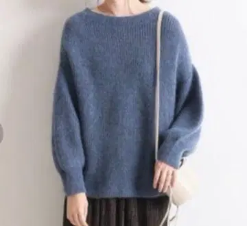 SLOBE IENA 슬로브 이에나 퍼프 슬리브 아제 니트 풀오버