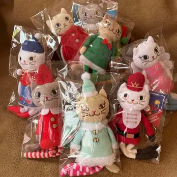 KALDI 칼디 완판템 크리스마스 모코네코 쿠타쿠타 고양이 8체 세트