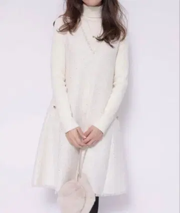 아푸와이저 리셰 플레어 트위드 점프 스커트