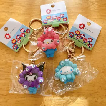 산리오 캐릭터 아크릴 키링 3개 세트