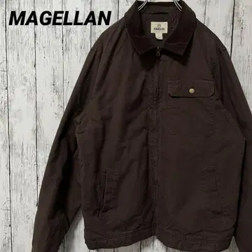 C2744 MAGELLAN 워크 자켓 코듀로이 카라 부착 브라운