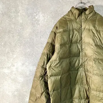 MOUNTAIN 다운 자켓 긴팔 카키 무지 화이트 구스다운