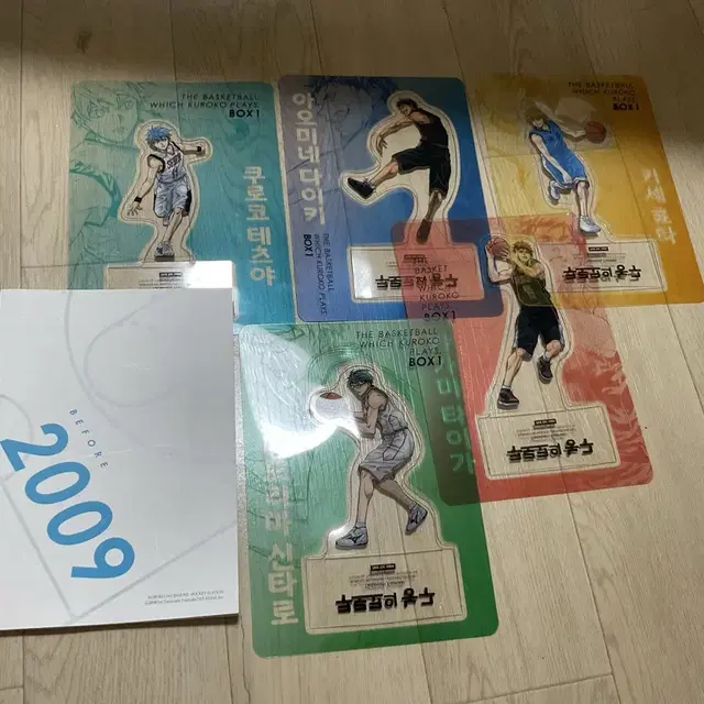쿠로코의 농구 연재 콘티북 + 클리어 스탠드 5종 아크릴 만화책 공식