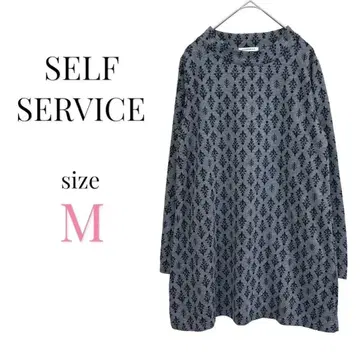 self+service [ M ] 올 패턴 튜닉 티셔츠 원피스 캐주얼