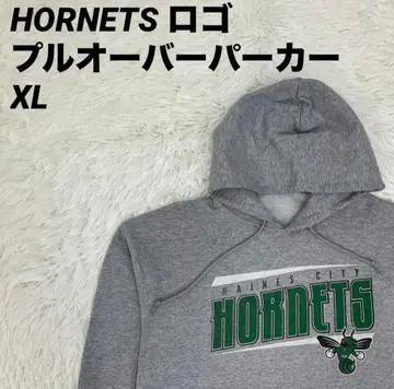 풀오버 후드티 HORNETS 로고 그레이 XL 사이즈