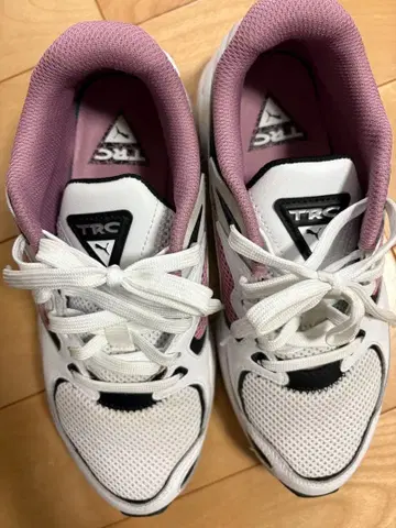 PUMA 스니커즈 화이트/핑크/블랙 24.5