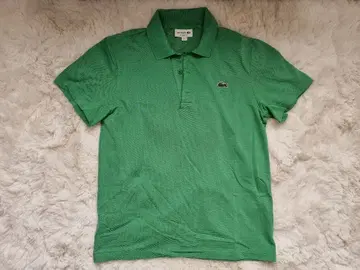 LACOSTE 그린 피케 셔츠 레귤러 핏