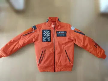 AVIREX 여성용 봄버 자켓 오렌지