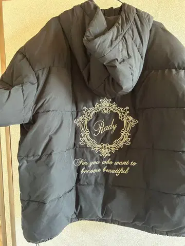 Rady 후드 부착 다운 자켓 블랙