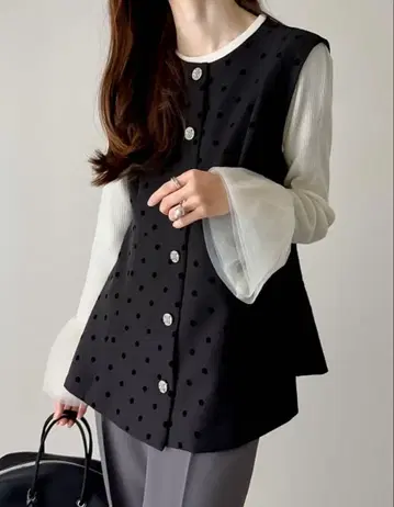 여성용 베스트 Re:EDIT 미사용 새상품