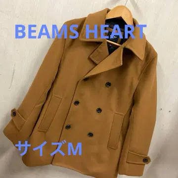 BEAMS HEART 체스터 코트 피 코트 카멜 M #3202