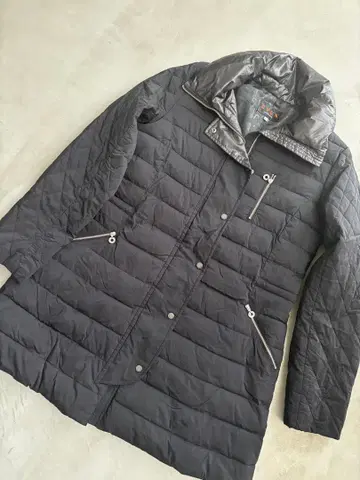 새상품급 블랙 A라인 충전솜 코트