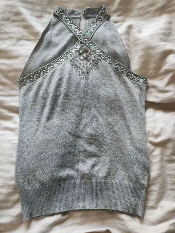 [ 미사용 새상품 ] MK 미쉘클랑 슬리브리스 니트 38