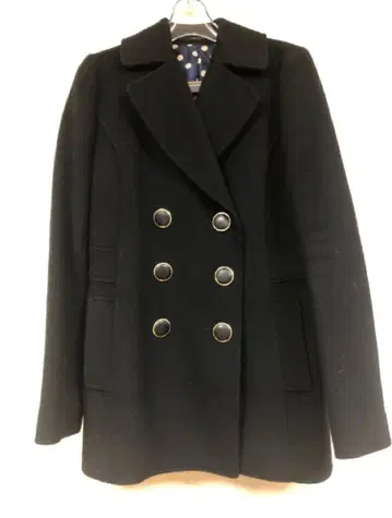 Rue de B 블랙 울 코트