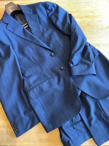 ONLY 네이비 스트라이프 비즈니스 정장 M-L 상당