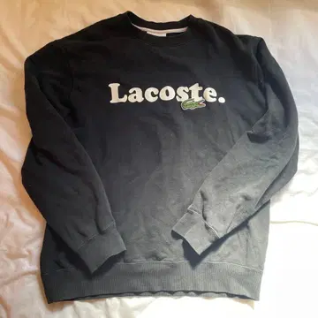 Lacoste 블랙 맨투맨 L