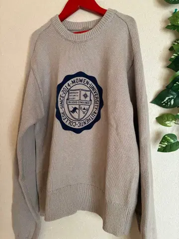 Mila Owen 대학 엠블럼 cotton, 캐시미어 상의