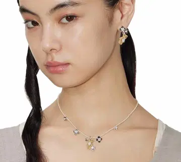 yvmin 하나 곰 목걸이와 귀찌 세트