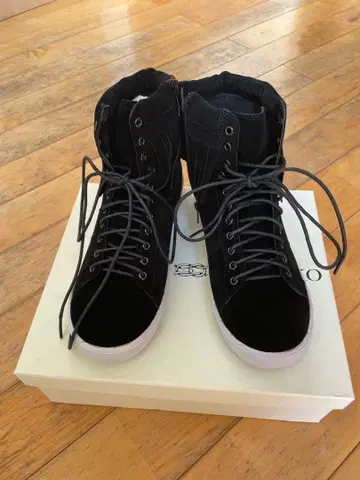 RODE SKO 스웨이드 프린지 스니커즈 부츠 36