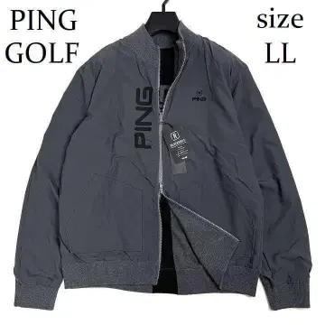새상품 핑 골프 풀 집업 니트 리버서블 자켓 그레이 LL