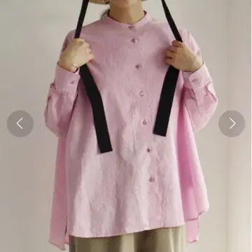 yuni 코튼 캐치 와셔 와이드 블라우스 긴팔 셔츠