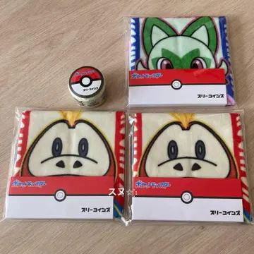 3coins 포켓몬스터 타월 손수건 2종 마스킹 테이프