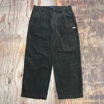 00s NUTICA 와이드 2턱 코듀로이 팬츠 굵은 폭 차콜