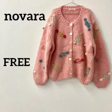 novara 컬러풀 자수 니트 가디건