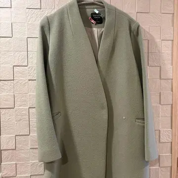 UNITED TOKYO 캐시미어 혼방 롱 코트 사이즈 2 그린