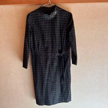 UNTITLED 체크 무늬 긴팔 원피스 사이즈 3