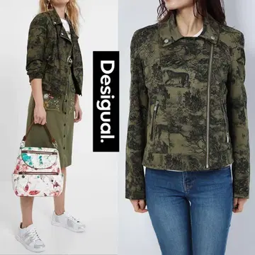 새상품급 Desigual 데시구알 DAHLIA 라이더 자켓 38