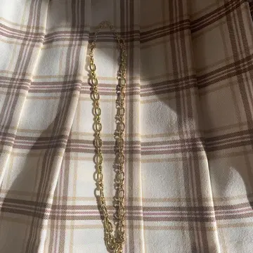 골드색 체인 링크 목걸이