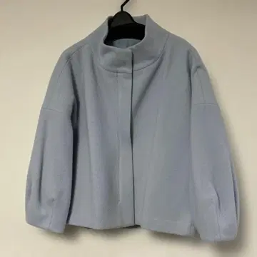 숏 기장 울 100% 코트