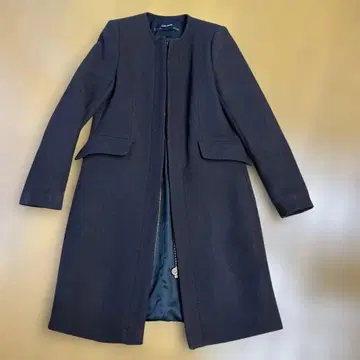 ZARA BASIC 다크 브라운 롱 코트 M