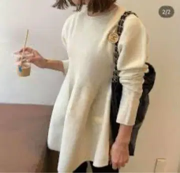 heve 파프리카 니트 화이트