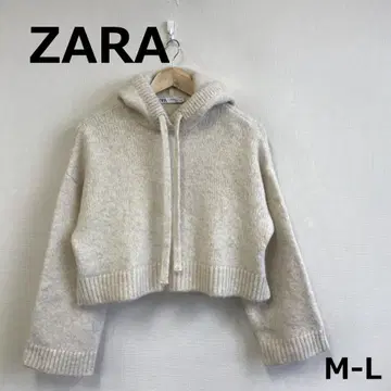 H1120C14 [ZARA] 크롭 기장 후드 부착 니트