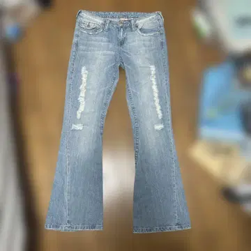 새상품급 트루 릴리전 스트레이트 부츠컷 데님 팬츠 그런지 플레어 Y2K