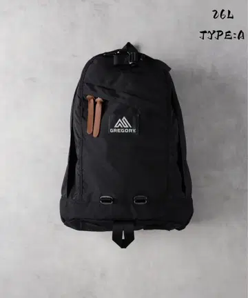 GREGORY 블랙 백팩 26L
