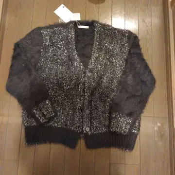 LIZ LISA 라메 믹스 퍼 가디건